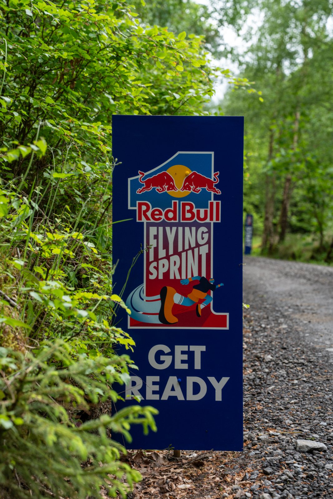 Red Bull Flying Sprint arch on the course