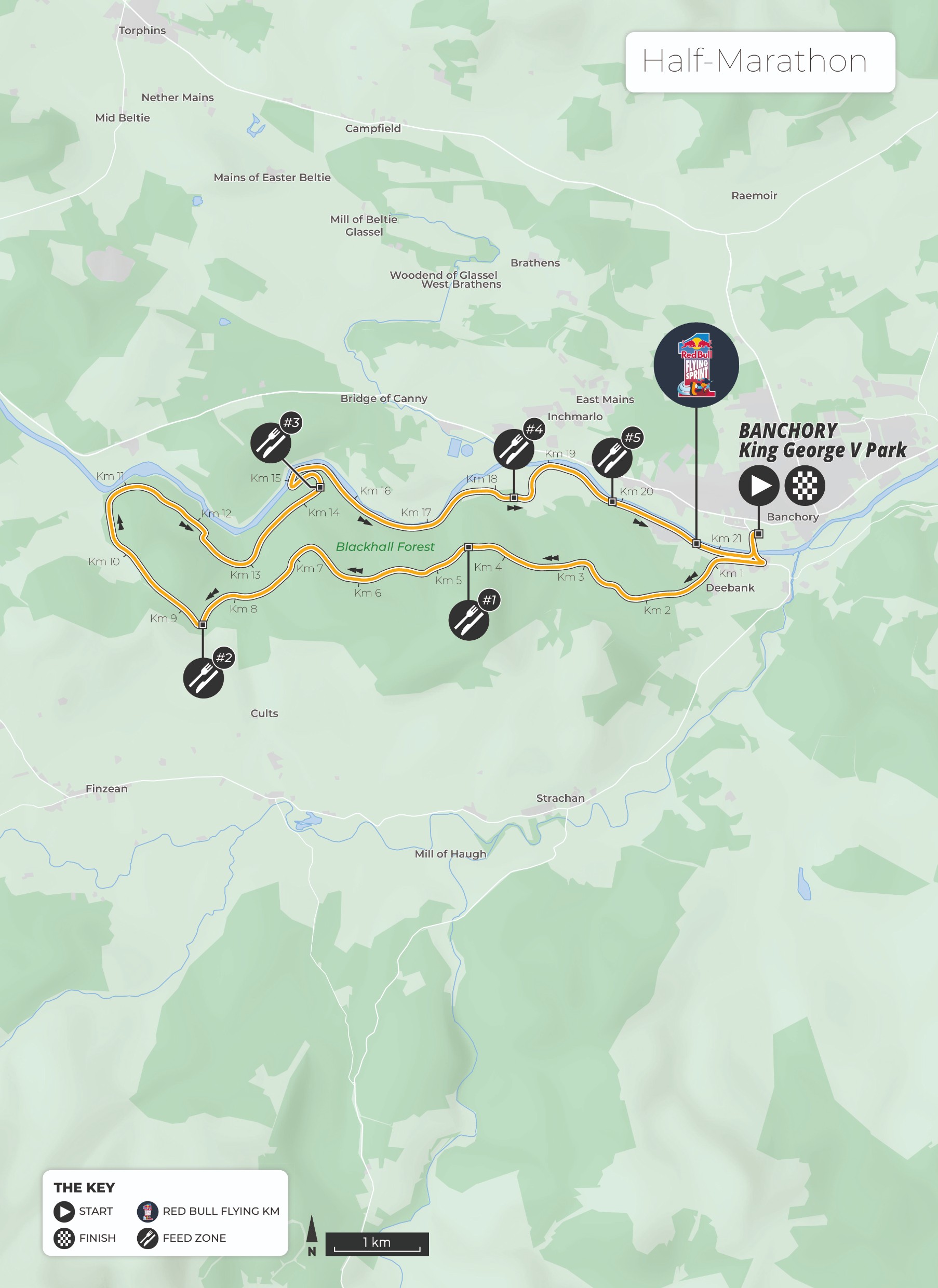 Half marathon route map